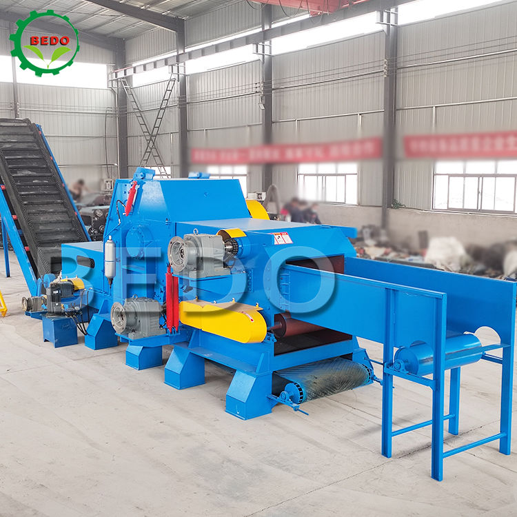 Trituradora de tambor industrial de alta capacidad de color personalizado de la máquina trituradora de madera forestal eléctrica