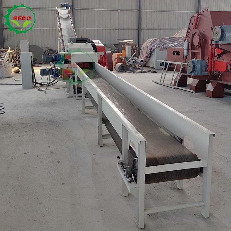 55KW 590rpm Maquinaria de trituradora de madera comercial Tipo de tambor Trituradora de trozos de trabajo pesado