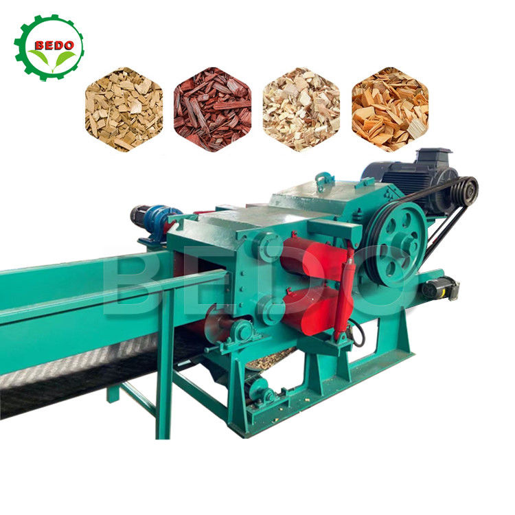 Equipo del interruptor de madera del tipo tambor de la máquina trituradora de la trituradora de madera eléctrica de la silvicultura 590rpm