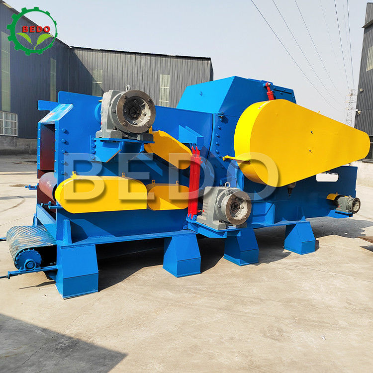 25-30 toneladas/h Máquina de trituración de madera forestal de 380 V 18000 kg Trituración de tambores industriales de trabajo pesado