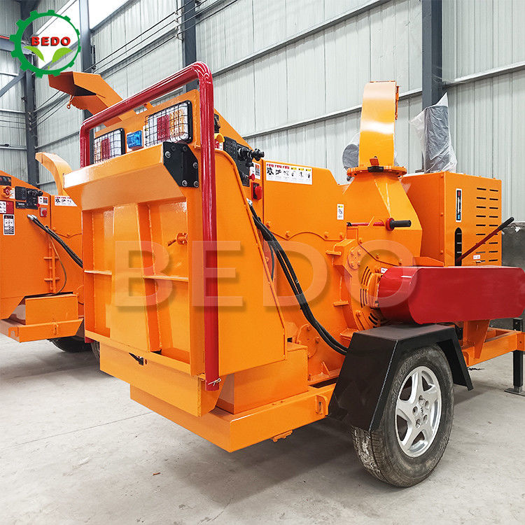 Jardín móvil 55HP Diésel máquina de trituración de madera rama trituradora eléctrica de arranque Equipo forestal