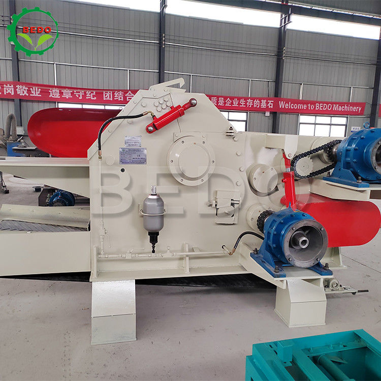 Máquina de trituración de madera industrial eléctrica de 380 V 310x700 mm tipo tambor de entrada trituradora de ramas