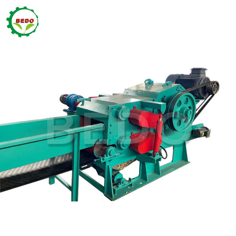 Máquina eléctrica de fabricación de astillas de madera de bambú de 380V 8-10T/H Astillador de tipo tambor industrial