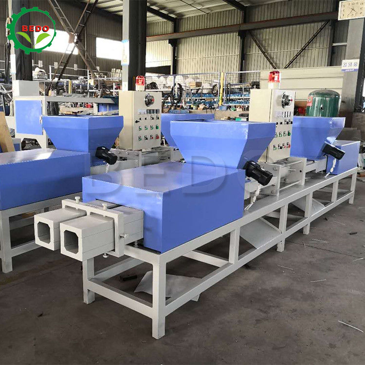 380V Automatic Wood Sawdust Block Making Machine For Euro Pallet