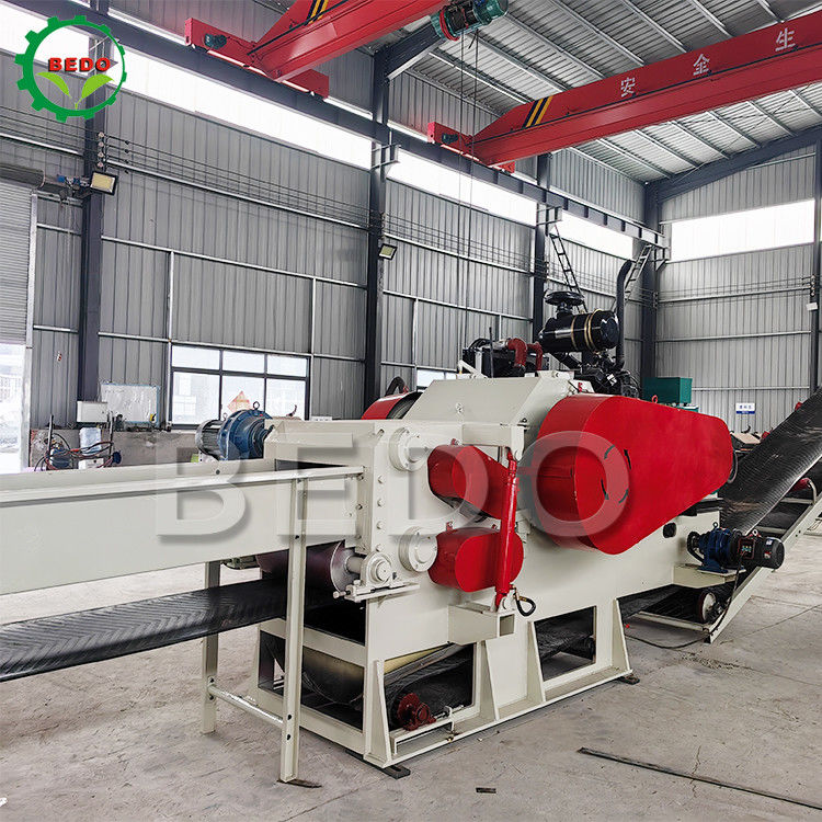 Motor diesel 110KW de la máquina chipper de madera vacía de la trituradora del manojo de fruta de Palm EFB para la central eléctrica de la biomasa