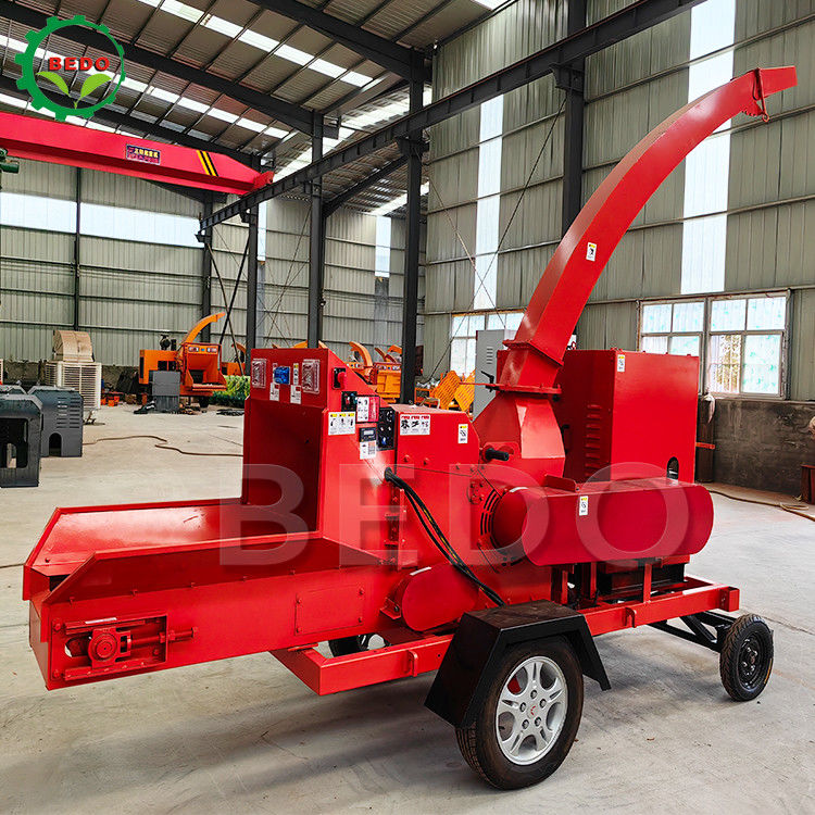 Portable Garden Wood Chipper Machine 32HP Gasoline Engine Compact Lightweight for Indonesia Home Garden and Nursery Use