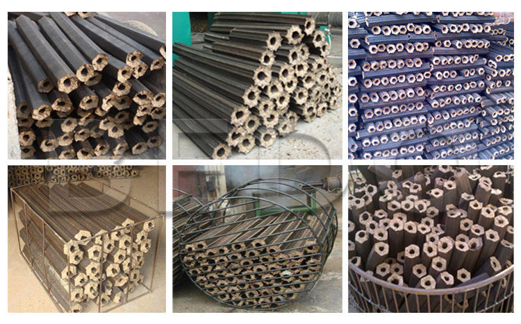Efficient Sawdust Straw Briquette Machine 15kw Biomass Briquette Making Machine