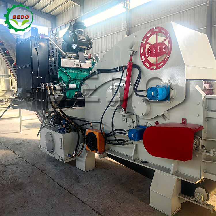 Equipo triturador Industrial tipo tambor, máquina trituradora de madera con cuchillas automáticas de entrada de 700x400mm, 2 uds.