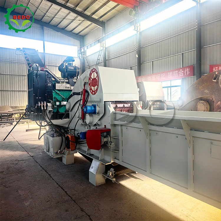 12-15 t/h Máquina de trituración de madera de alta capacidad de biomasa con certificación CE Equipo de trituración industrial tipo tambor