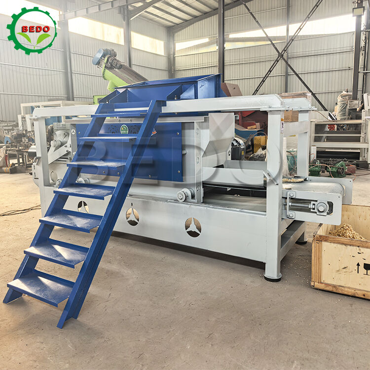 Máquina de corte de madera de doble eje principal de potencia 7.5kw 400kg/h Equipo de acero al carbono