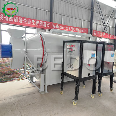 Madera de madera Chips Drying Machine del secador del serrín del rodillo del tambor