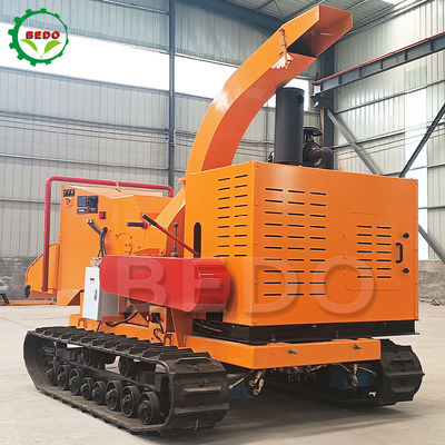 Caminante de madera rama de madera trituradora de hojas máquina motor diesel 102HP
