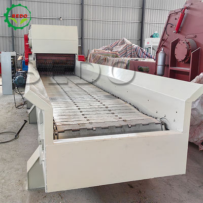 6m longitud del transportador de alimentación Maquina trituradora de madera con 3KW 4KW potencia del motor de descarga y tamaño del alimentador de ancho de 1000MM