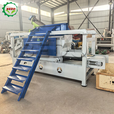 Máquina de corte de madera de doble eje principal de potencia 7.5kw 400kg/h Equipo de acero al carbono