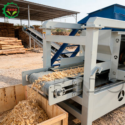Máquina automática de forrajes de madera Cuchilla de acero de aleación 125 mm Roller 400 kg/h Capacidad Equipo industrial