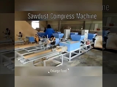 Máquina de fabricación de bloques de aserrín de madera de 380V Control automático por PLC